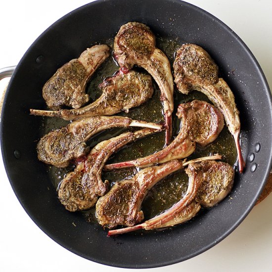 Lamb Chops in Balsamic Reduction