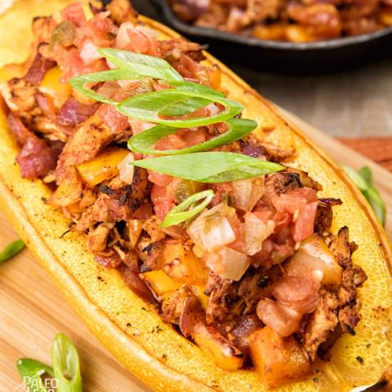 Chicken Enchilada Stuffed Squash