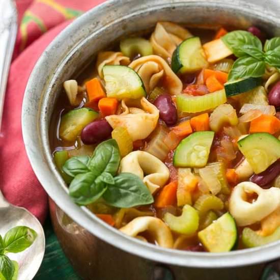 Tortellini Minestrone Soup