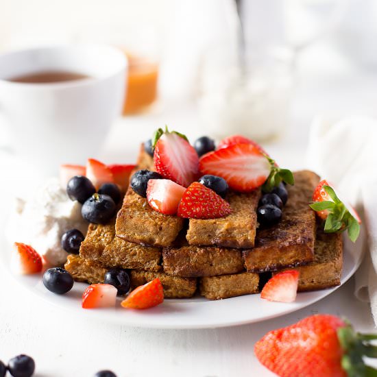 Baked Pumpkin French Toast Sticks