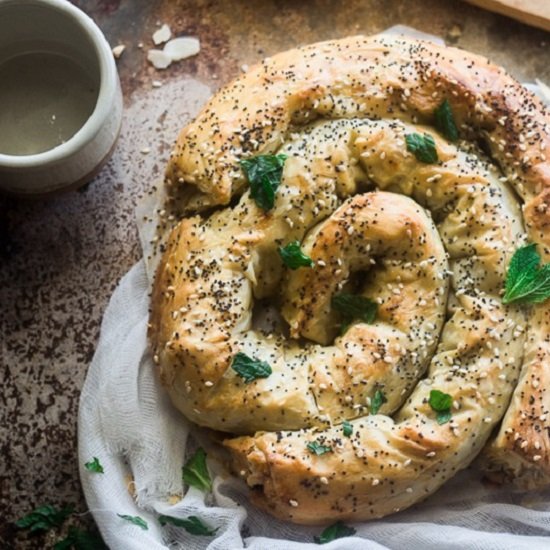 Spicy Lamb Spiral Pie