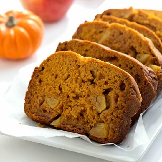 Apple Pumpkin Bread (No Yeast)