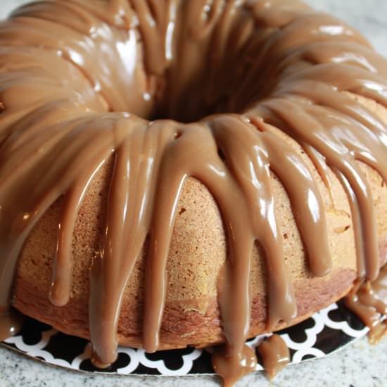 Pumpkin Bundt Cake with Caramel