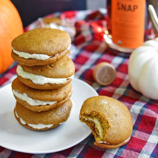 Snap Pumpkin Whoopie Pies