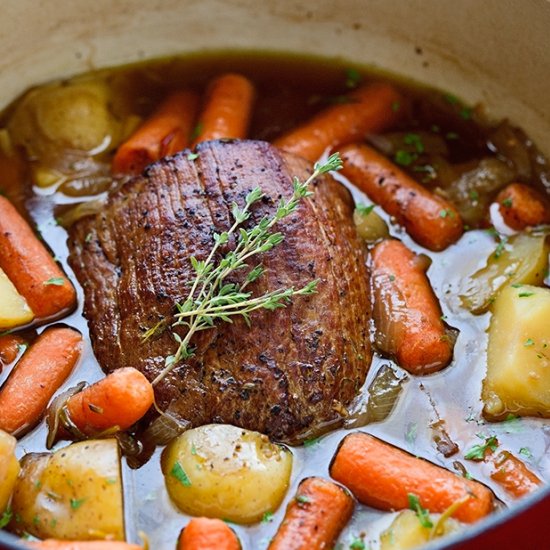 Pot Roast with Carrots and Potatoes