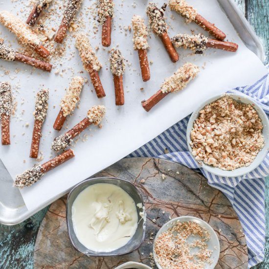 Chocolate Dipped Pretzels