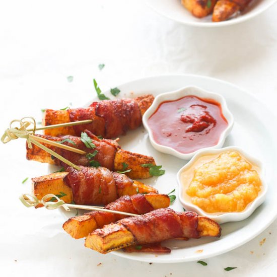 Bacon Wrapped Plantain