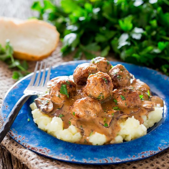 Meatballs with Mushroom Sauce