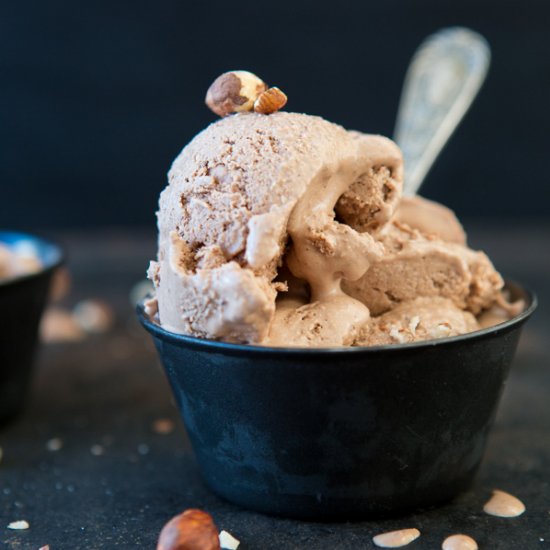 Chocolate & Hazelnut Vegan Ice Cream