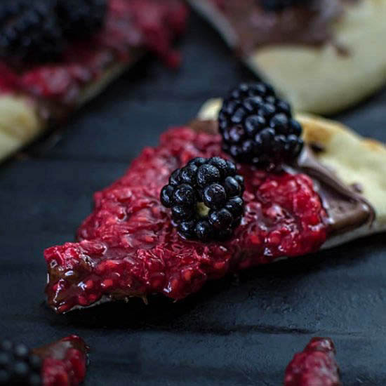 Naan Pizza with Berries