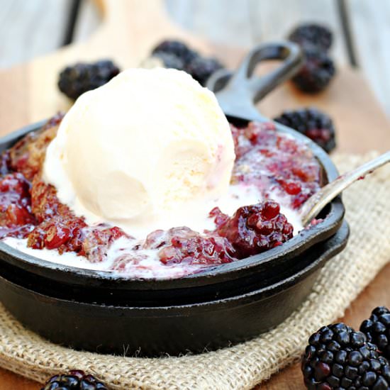 Easy Blackberry Lemon Cobbler