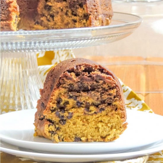 Chocolate Chip Pumpkin Cake