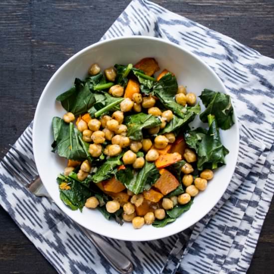 Roasted Squash and Chickpea Salad