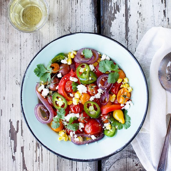 Roasted Vegetable Salad with Feta