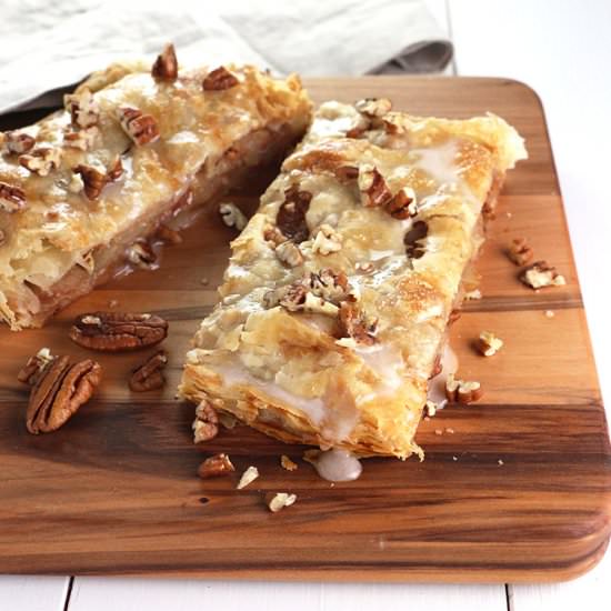 Easy Maple Pecan Apple Strudel