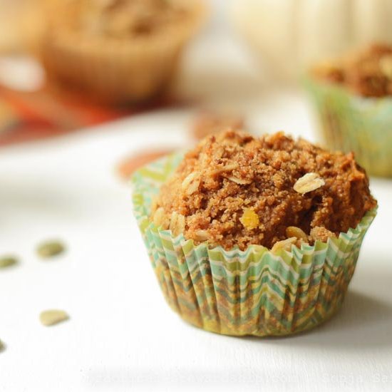 Dairy-Free Pumpkin Banana Muffins