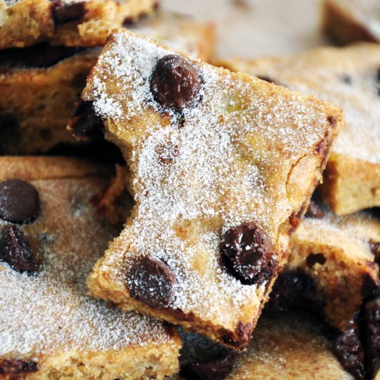 Cookie Dough Banana Blondies