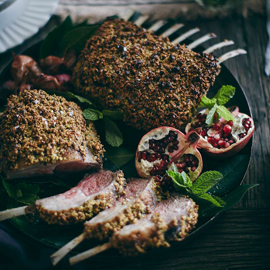 Pistachio Crusted Rack of Lamb