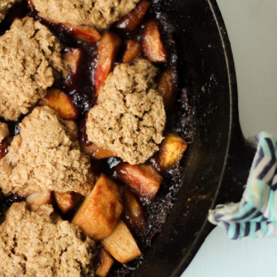 Fall Skillet Biscuit Cobbler