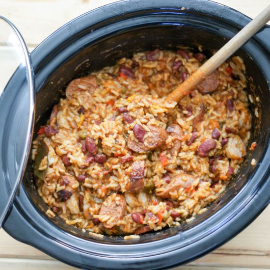 Slow Cooker Cajun Jambalaya