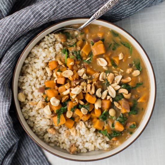 Sweet Potato Peanut Stew