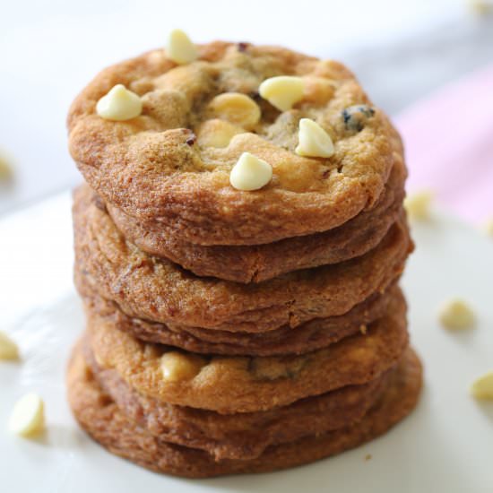 White Chocolate & Cranberry Cookies