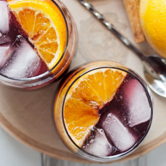 Orange Red Wine Spritzer