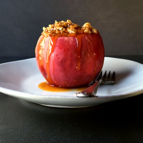 Oatmeal Cider Baked Apples