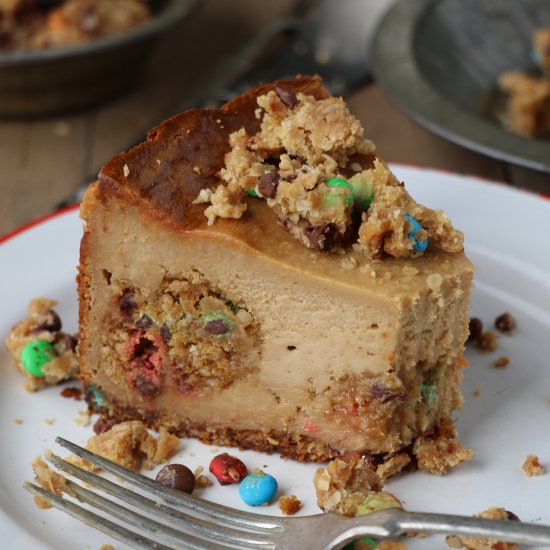 Monster Cookie Dough Cheesecake