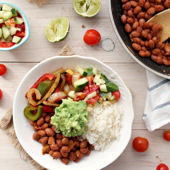 Mexican Rice and Beans Bowl