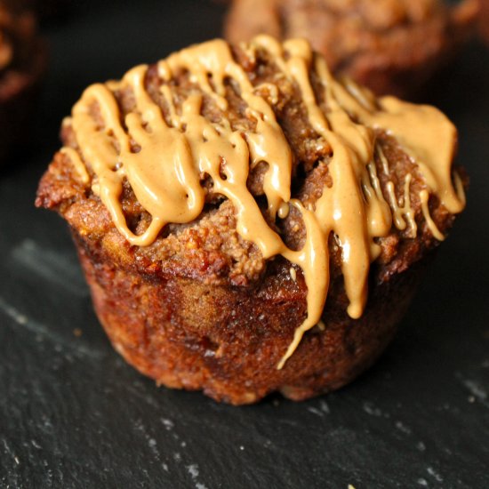 Peanut Butter Chocolate Fig Muffins