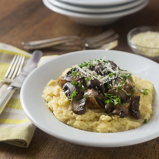 Easy Polenta with Fontina