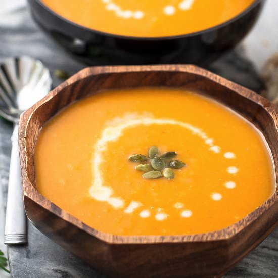 Butternut Squash Sweet Potato Soup