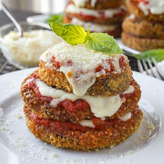 Eggplant Parmesan Stacks