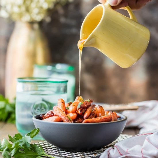 Honey Balsamic Glazed Carrots