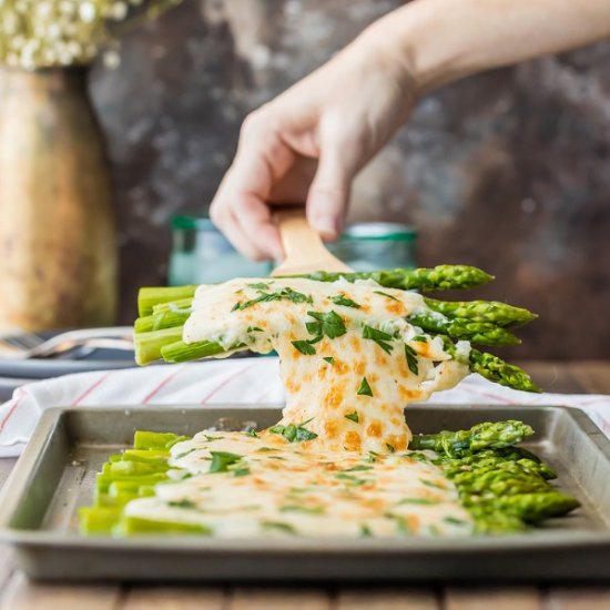 3 Cheese Asparagus Gratin