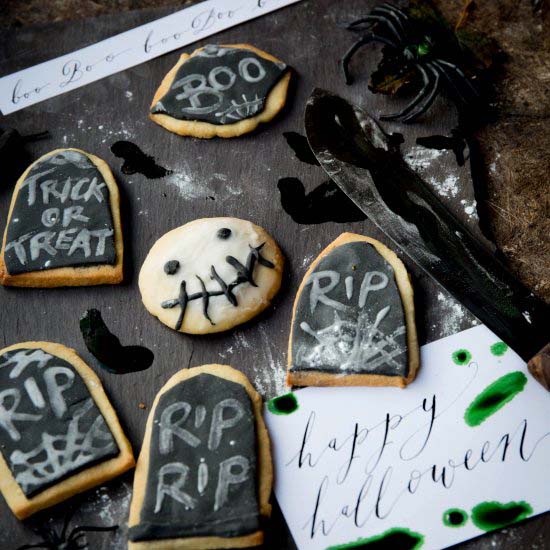 Halloween Chalkboard Sugar Cookies