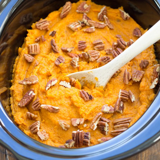 Healthy Slow Cooker Sweet Potatoes