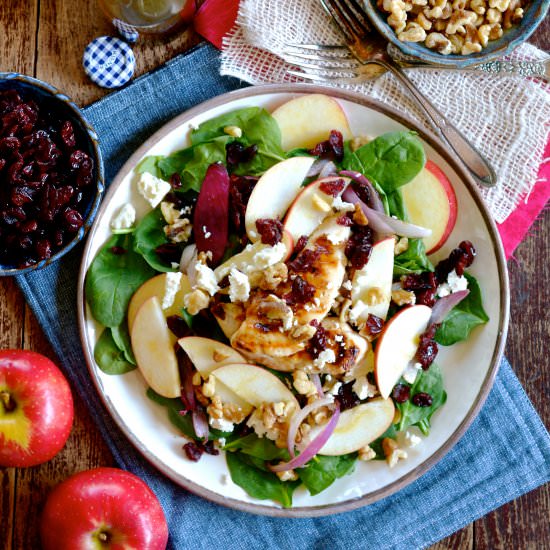 Spinach Salad with Apples