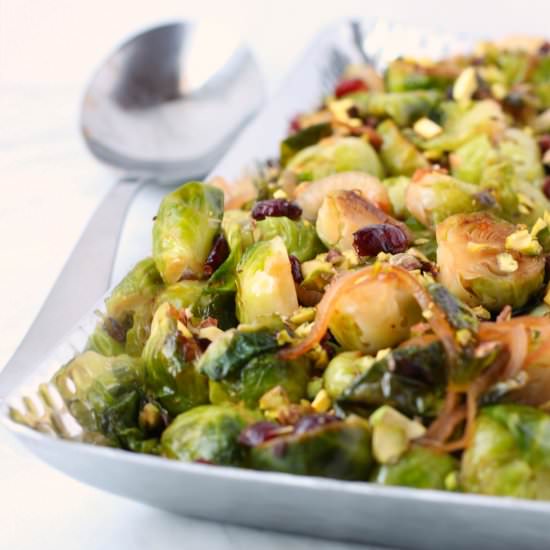 Brussels Sprouts with Cranberries