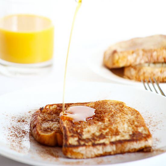 Healthy Vegan Cinnamon French Toast