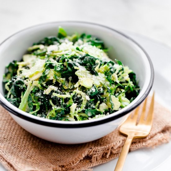 Kale And Brussels Sprout Salad