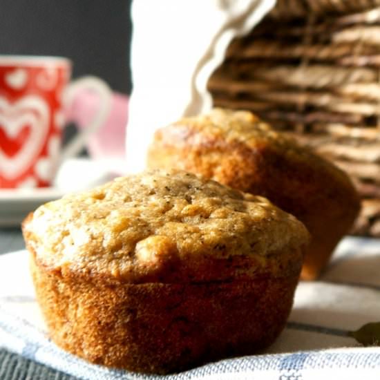 Espresso Cardamom Oat Muffins