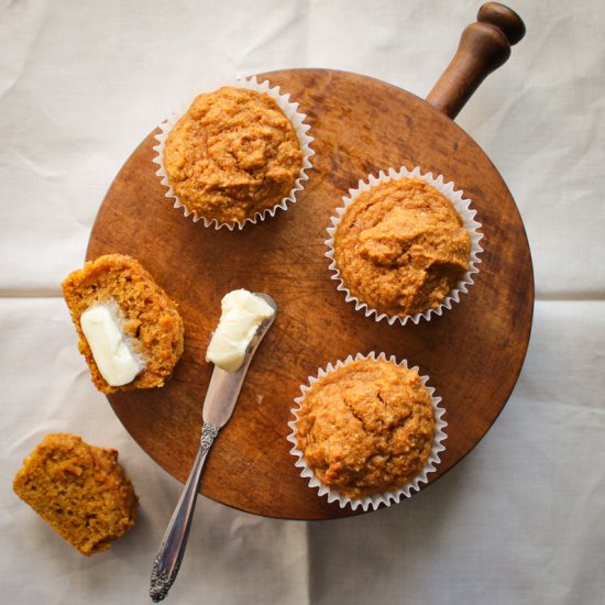 Whole Wheat Pumpkin Muffins