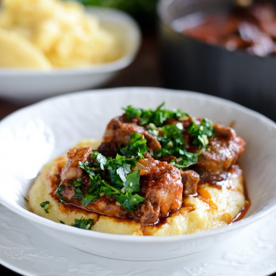 Osso Buco w/ Parmesan Polenta