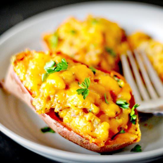 Twice Baked Sweet Potatoes