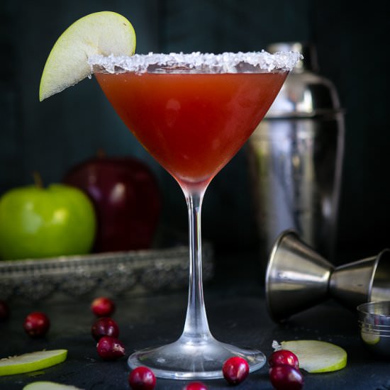 Apple Cranberry Caramel Cocktail