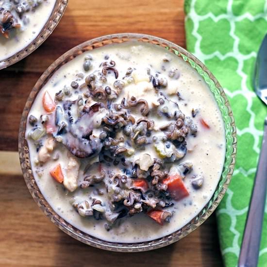 Slow Cooker Chicken Wild Rice Soup