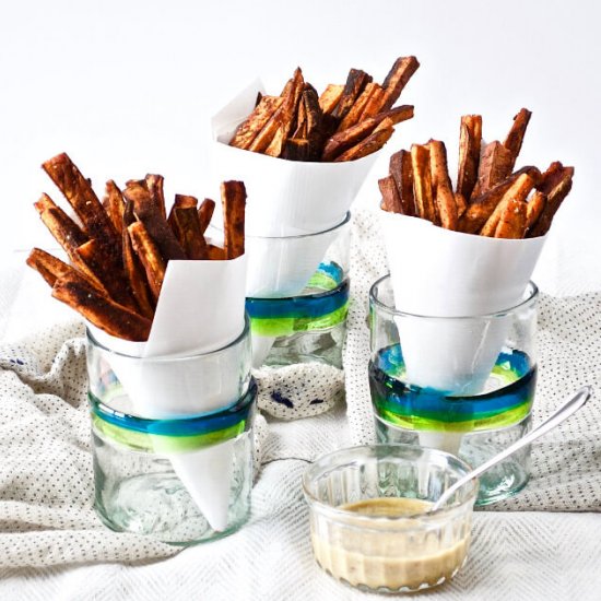 BBQ Baked Sweet Potato Fries