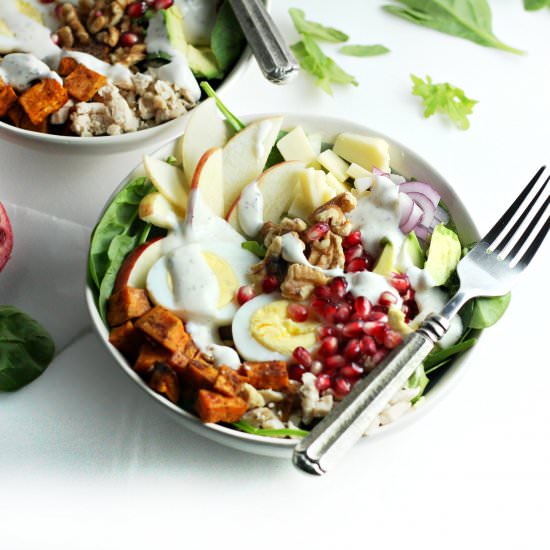 Autumn Cobb Salad with Sweet Potato